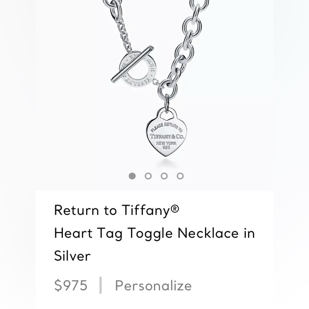 Heart Tag Toggle Necklace